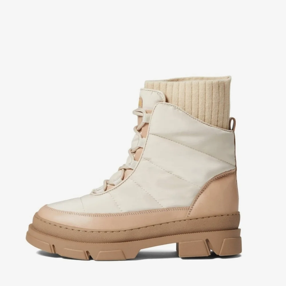 Sam Edelman Tabitha Leather Winter Boots Moonbeam